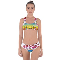 African Americn Art African American Women Criss Cross Bikini Set by AlteredStates