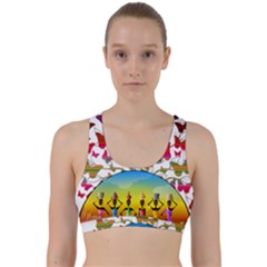 African Americn Art African American Women Back Weave Sports Bra by AlteredStates