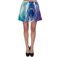 Bear Grizzly Wallpaper Skater Skirt