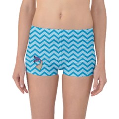 Chevron Mermaid Pattern Boyleg Bikini Bottoms by emilyzragz