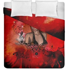 The Fairy Of Music Duvet Cover Double Side (king Size) by FantasyWorld7