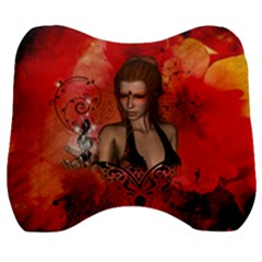 The Fairy Of Music Velour Head Support Cushion by FantasyWorld7