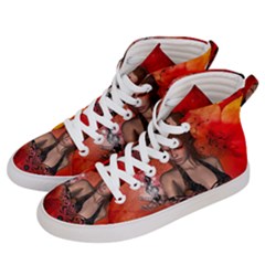 The Fairy Of Music Men s Hi-top Skate Sneakers by FantasyWorld7