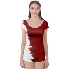 Canada Maple Leaf  Boyleg Leotard 