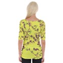 Lemon Yellow Flora Wide Neckline Tee View2