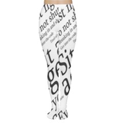 Abstract Minimalistic Text Typography Grayscale Focused Into Newspaper Tights