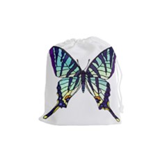 A Colorful Butterfly Drawstring Pouch (Medium)