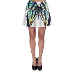 A Colorful Butterfly Skater Skirt