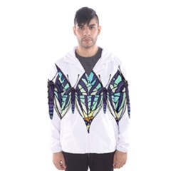 A Colorful Butterfly Hooded Windbreaker (Men)