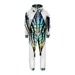 A Colorful Butterfly Hooded Jumpsuit (Kids)