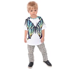 A Colorful Butterfly Kids Raglan Tee