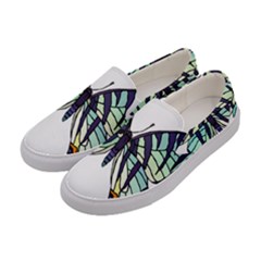 A Colorful Butterfly Women s Canvas Slip Ons