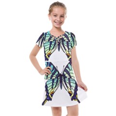 A Colorful Butterfly Kids  Cross Web Dress