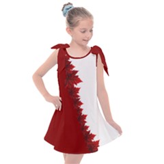 Canada Maple Leaf Kid s Dresses Kids  Tie Up Tunic Dress