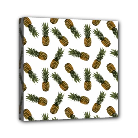 Pinapples Mini Canvas 6  X 6  (stretched)