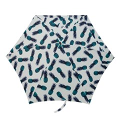 Pinapples Blue Mini Folding Umbrellas