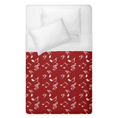 Red White Music Duvet Cover (single Size)