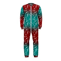 Red Teal Music Onepiece Jumpsuit (kids) by snowwhitegirl