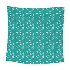 Teal Music Square Tapestry (large)