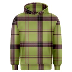 Avocado Green Plaid Men s Overhead Hoodie by snowwhitegirl