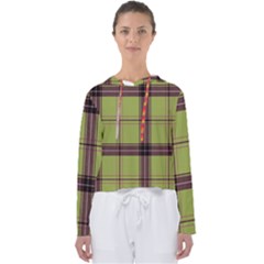 Avocado Green Plaid Women s Slouchy Sweat by snowwhitegirl