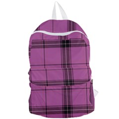 Violet Plaid Foldable Lightweight Backpack by snowwhitegirl