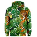 Tropical Pelican Tiger Jungle Men s Pullover Hoodie View1