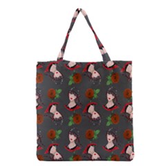 Vintage Flapper Woman Grocery Tote Bag