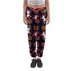 Vintage Flapper Woman Black Women s Jogger Sweatpants by snowwhitegirl