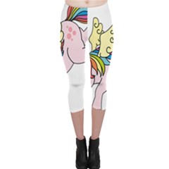 Unicorn Arociris Raimbow Magic Capri Leggings 