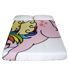 Unicorn Arociris Raimbow Magic Fitted Sheet (King Size)