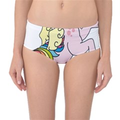 Unicorn Arociris Raimbow Magic Mid-Waist Bikini Bottoms