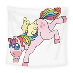 Unicorn Arociris Raimbow Magic Square Tapestry (Large)