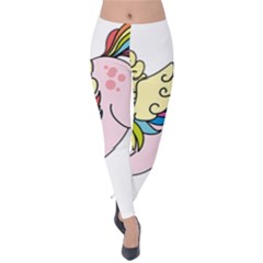 Unicorn Arociris Raimbow Magic Velvet Leggings