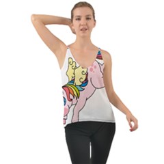 Unicorn Arociris Raimbow Magic Chiffon Cami