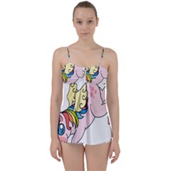 Unicorn Arociris Raimbow Magic Babydoll Tankini Set