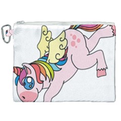 Unicorn Arociris Raimbow Magic Canvas Cosmetic Bag (XXL)