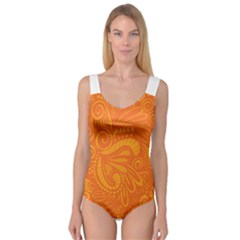 Pop Orange Princess Tank Leotard  by ArtByAmyMinori