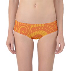 Pop Orange Classic Bikini Bottoms by ArtByAmyMinori