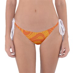 Pop Orange Reversible Bikini Bottom by ArtByAmyMinori