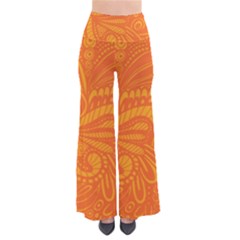 Pop Orange So Vintage Palazzo Pants by ArtByAmyMinori