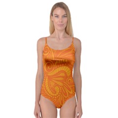 Pop Orange Camisole Leotard  by ArtByAmyMinori