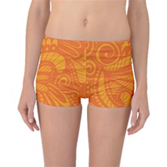 Pop Orange Boyleg Bikini Bottoms by ArtByAmyMinori