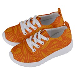 Pop Orange Kids  Lightweight Sports Shoes by ArtByAmyMinori