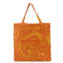 Pop Orange Grocery Tote Bag View1