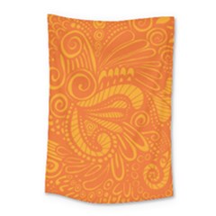 Pop Orange Small Tapestry by ArtByAmyMinori