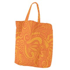 Pop Orange Giant Grocery Tote by ArtByAmyMinori