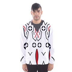 Traditional Art Torajan Pattern Hooded Windbreaker (Men)