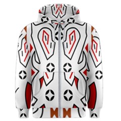 Traditional Art Torajan Pattern Men s Zipper Hoodie