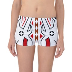 Traditional Art Torajan Pattern Boyleg Bikini Bottoms